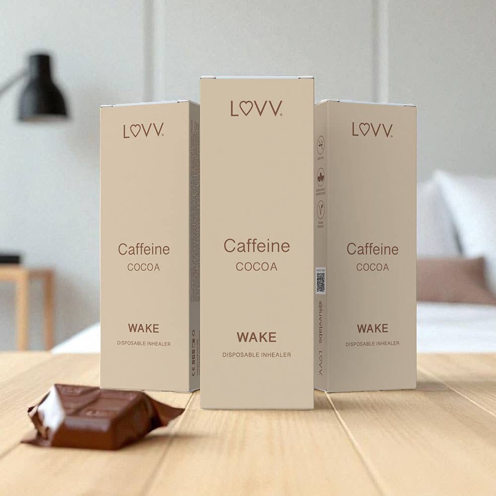 WAKE Caffeine & B12 Infused Cocoa Flavored Inhealer