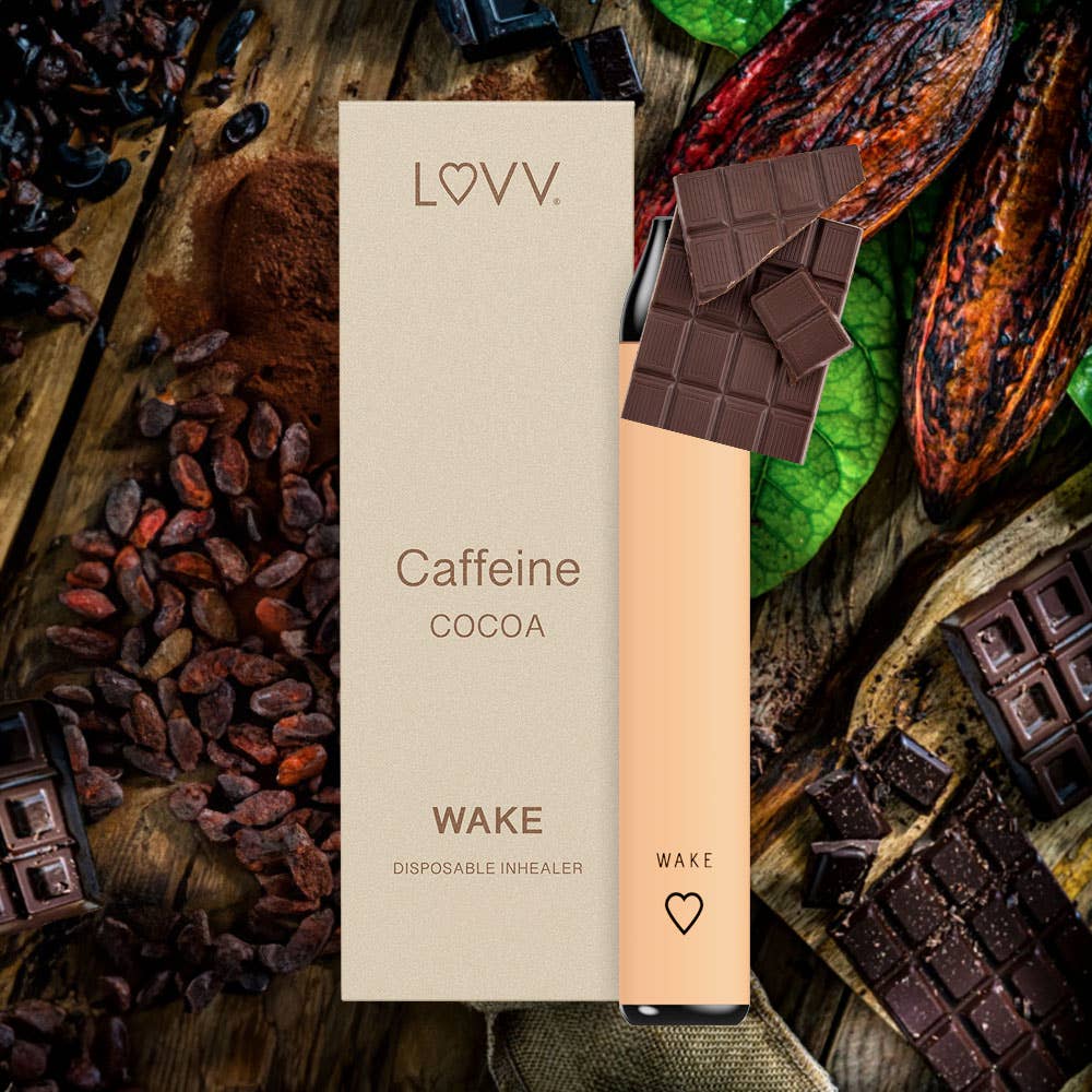 WAKE Caffeine & B12 Infused Cocoa Flavored Inhealer